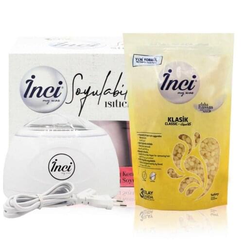 Hair Removal Wax Melting Machine Heater 300ml Capacity With 200g Wax Beans & 5 Wood Stickers Waxing Kit fast Heating EU Plug