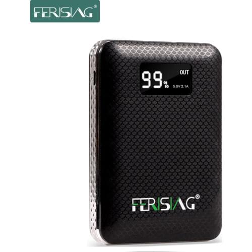 FERISING Power Bank 3 USB External 18650 Lithium Battery 10000mAh+ 2A Charger Portable with LED Display (Clearance Sale)