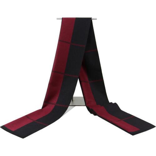 Woman Scarf Strip Solid Plaid Wool Scarf Luxury Classical Warm Long Soft Cashmere Winter Scarves for Men Winter Accessories