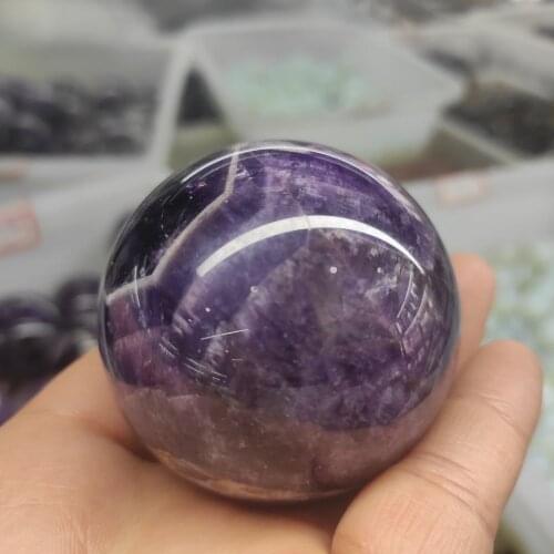 1pcs 4cm Natural Dream Amethyst Ball Polished Globe Massaging Ball Reiki Healing Stone Home Decoration Exquisite Gifts Souvenirs