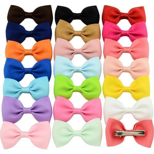 100pcs Pet Hair Accessories Solid Pet Dog Hair Bows Grooming Products Fashion Candy colors Pet Dog Girl Hair Bows
