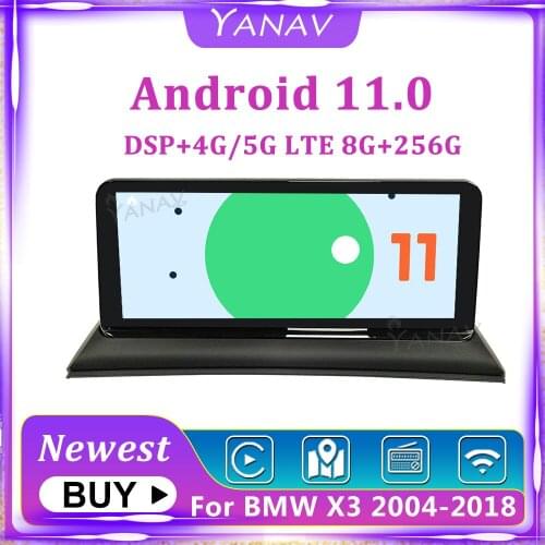 2 Din Android 11.0 Stereo Receiver Car Radio For BMW X3 Series E83 F25 G01 2004-2018 GPS Navigation Auto Video DSP Carplay 256G