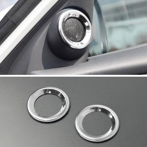For Honda Insight 2018 2019 Stainless steel Car Front small horn Cover Trim car styling Accessories 2pcs