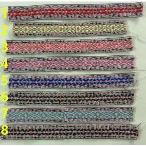25mm exquisite nation style jacquard ribbon,jacquard webbing,8 styles, XERY181225C