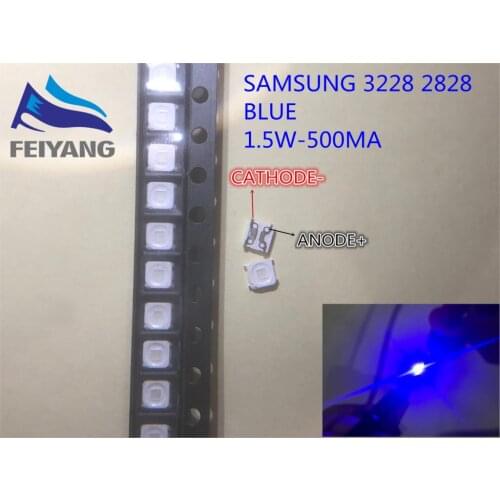 500PCS/Lot SMD LED TV 3228 3V BLUE 2828 1.5W High Power For SAMSUNG TV Backlight