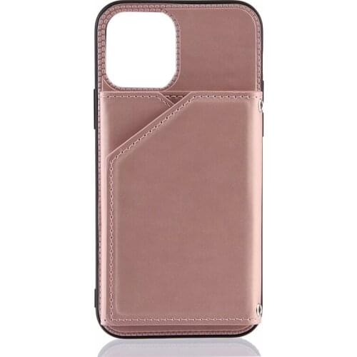 For Iphone 12 PU Leather Flip Phone Case, Wallet Card Slot Bracket Protective Cover