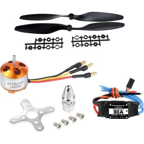 FEICHAO A2212 1000kv 2200kv Motor + Simonk 30A ESC with Plastic Propeller for DIY RC Aircraft Quadcopter Hexacopter Multirotor