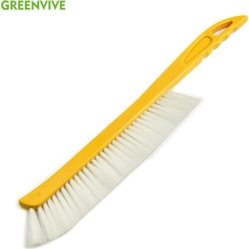 Beekeeping Tools Yellow Plastic Sweep Bee Bee Brush Equipment Single Row Bee Brush With Plastic Hair