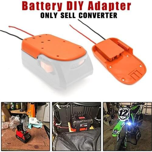 DIY Converter Cable Output Adaptor Compatible With Ridgid AEG 18V Lithium Ion Battery Easy To Install Suitable For High Power