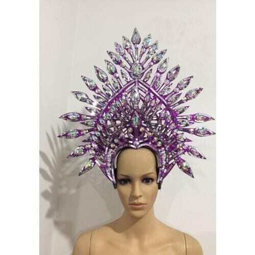 Latin dance Samba accessories Fashion exquisite headdress feathers Delicate dance shows accessories