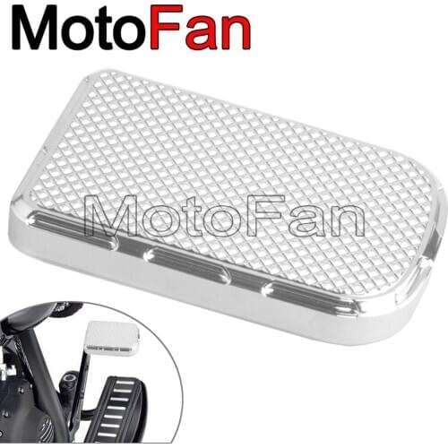 Motorcycle Accessories Brake Pedal Covers Foot Peg Pads Chrome For Harley Davidson Road King EFI FLHR Custom FLHRS Fat Boy FLSTF