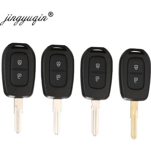 Jingyuqin New 2 Buttons Remote Car Key Shell Fob For Renault for Renault Sandero Dacia Logan Key Case Cover Replacement