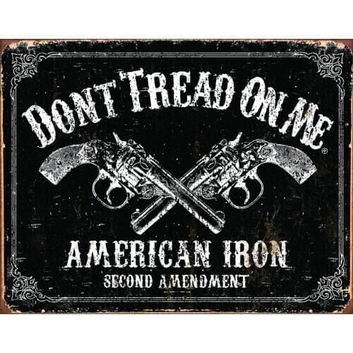 Desperate Enterprises Don't Tread On Me American Iron Tin Sign, 8" W x 12.5" H
