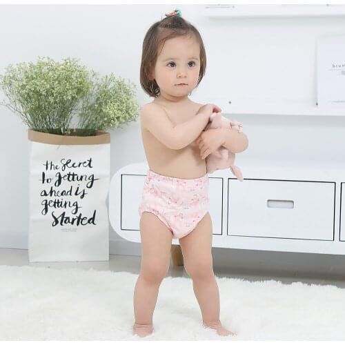 Baby Diapers Training Pants 6 Layer Reusable Washable Cloth Nappies Bebe Absorbent Panties For Potty Kids Toddler Trainingsbroek