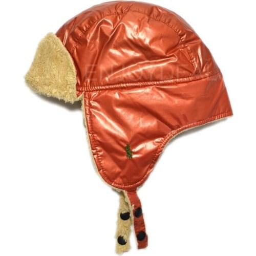 Simple Winter Baby Kids Earflap Cap Warm Hat Cute Warmer Cap with Shiny Leather Head Warmer Apparel & Accessories Earmuffs