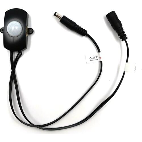 5.5X2.1mm DC Connector 12V - 24V IR Body Movement Hand Sweep Sensor Light Switch for LED Strip Lamp