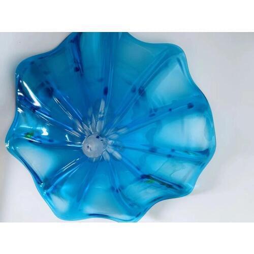 Hand Murano Blown Glass Art Decorative Hanging Wall Plates Crystal Wall Decoration