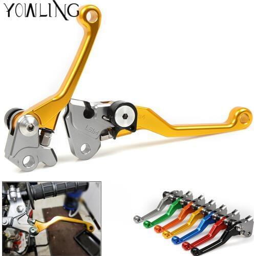Pit bike CNC Pivot Foldable Brake Clutch Levers Handbrake handle FOR SUZUKI RM125 RM250 1996 1997 1998 1999 2000 2001 2002 2003
