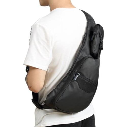 New Men High Quality Oxford Shoulder Messenger Cross Body Bag Travel Leisure Waterproof Sling Chest Back Day Bag