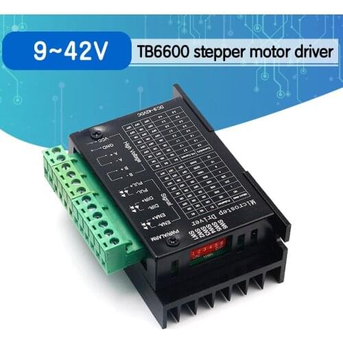 TB6600 Stepper Motor Driver 4A 9~42V TTL 32 Micro-Step CNC 1 Axis NEW 2 or 4 Phase of Stepper Moto 42, 57, 86