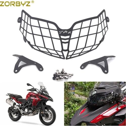 ZORBYZ Motorcycle Headlight Protection Grill Cover Guard For Benelli 502 BJ500 TRK502 502X