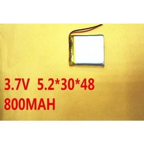 10pieces/lot) 3.7V 523048 503050 800mah lithium-ion polymer battery quality goods