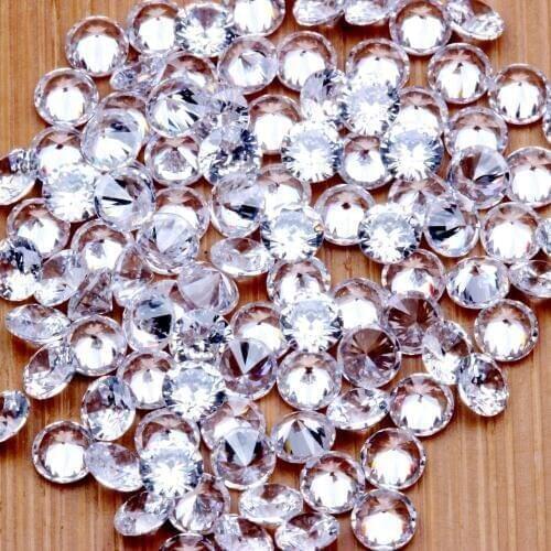 1000pcs 1-3.5mm Crystal Clear Color Brilliant Cuts Round Cubic Zirconia Beads Stone Supplies For Jewelry DIY Nail Art Decoration