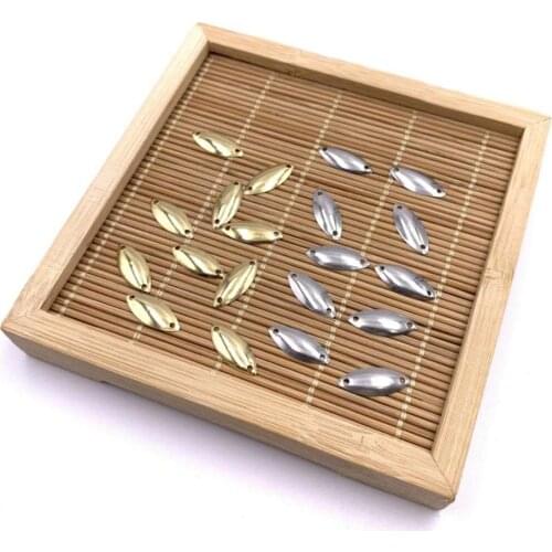 1000pcs Brass Salmon Fishing Spoon Blanks Bass Pike Lure Baits Unpainted Gold and Silver Color