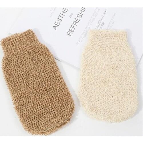 2 Pcs Peeling Exfoliating Gloves Shower Body Brush Fingers Bath Towel Peeling Mitt Body Scrub Gloves Bath Spa Foam Shower