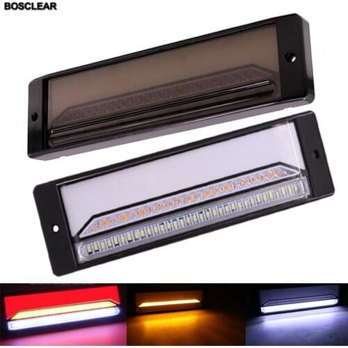 2PCS Rear tail light guide 147LED taillights turn signal Reverse Lamp Stop Brake Strobe light Trailer Caravan Truck Lorry Lamp