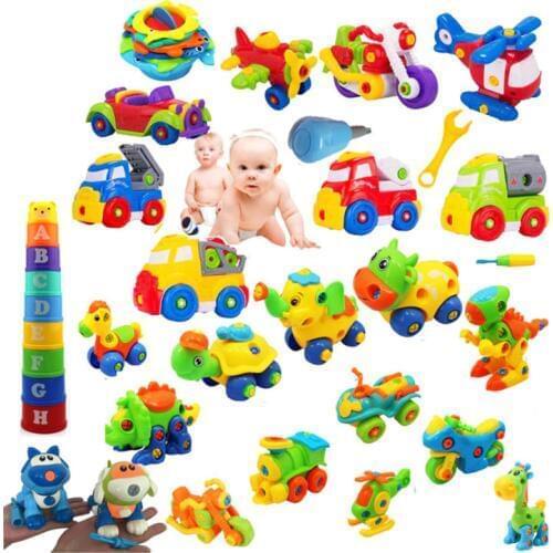 3D puzzle diy Early Learning Education toys Installed Plastic 3d Puzzle Disassembly Motorcycle Kids Toys for Children Jigsaw