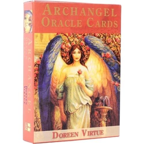 45pcs Archangel Oracle Cards English Read Fate Card Game Board Game Earth Magic Oracle Cards Tarot Deck Board Game Divination