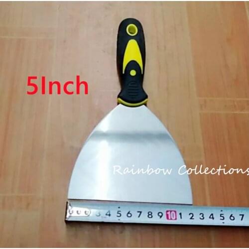 5" Putty Knife Scraper Putty Knife Scraper Paint Decorating Tool Carbon Steel Blade Scraper Plastic Handle Free Shipping