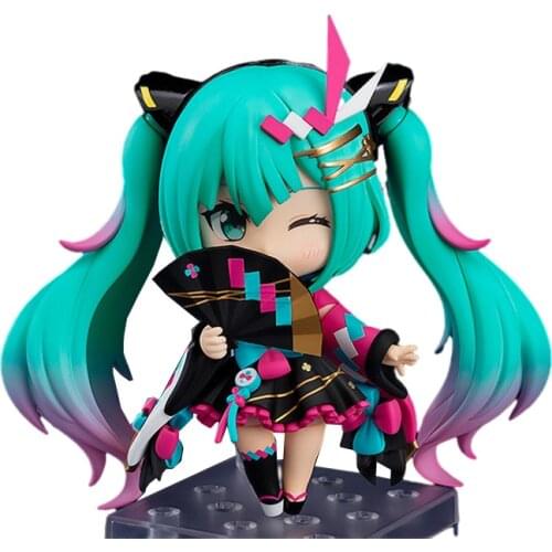 10cm Anime Kawaii Figurine GSC Nendoroid Hatsune Miku Magic Future 2020 Summer Festival PVC Collection Model Kids Toys For Girls