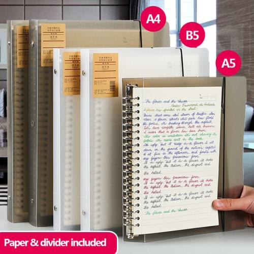 Loose Leaf Notebook Blank, grid, lined, cornell available A4, A5 sketchbook/diary/bullet planner journal School notepad