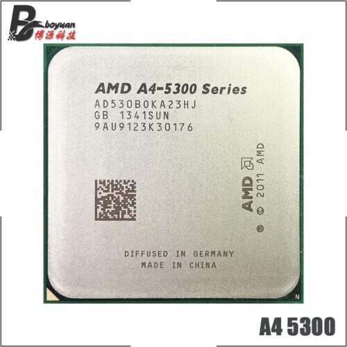 AMD A4-Series A4-5300 A4 5300 A4 5300K A4 5300B 3.4 GHz Dual-Core CPU AD530BOKA23HJ / AD5300OKA23HJ Socket FM2