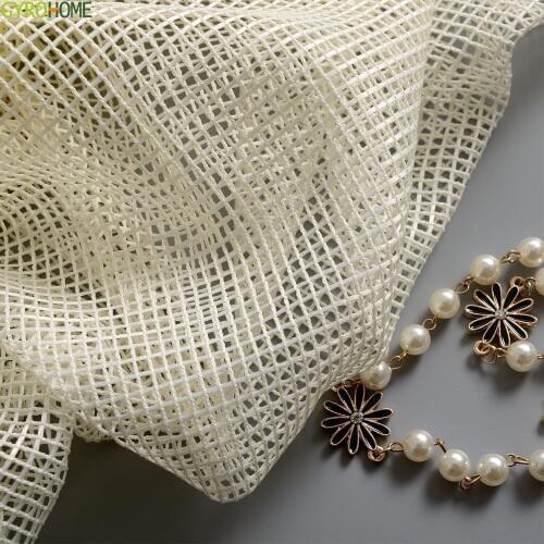 GYV1019 European Mesh Fabric Tulle Translucidus Window Screening For Living Room Kitchen Bedroom Voile Curtain