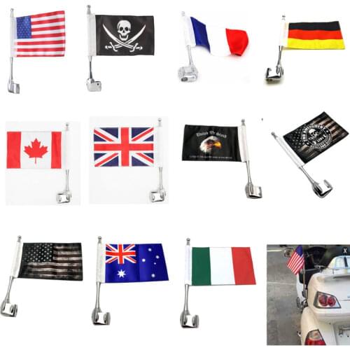 Motocycle Flag Pole Side Mount Luggage Rack Antenna Vertical For Honda Goldwing GL1800 2001-2011 02 03 04 05 06 07 08 09 10