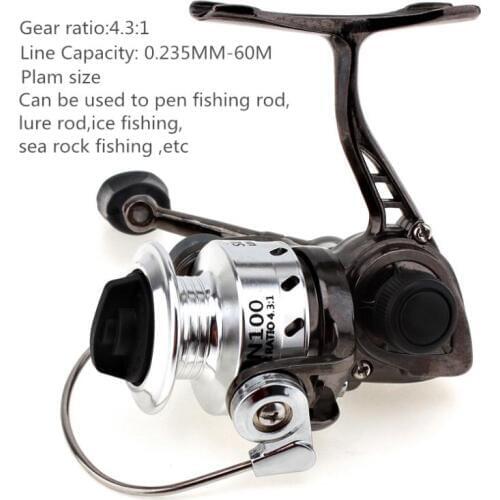 New Portable Mini Metal Coil Ultra Light Small Spinning Reel for Ice Fish Pen Fishing Rod Molinete Pesca Fishing Reel
