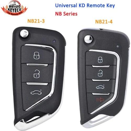 KEYECU NB21-3 NB21-4 KEYDIY Universal NB Series KD Remote Control for KD200 KD900 URG200 mini KD KD-X2 Generate New Remote Key