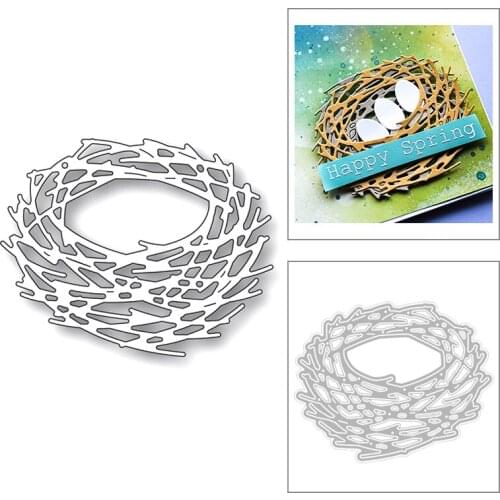 Hot 2020 Birds Nest Layered Frame New Metal Cutting Dies Foil Stencil For DIY Scrapbooking Paper and Card Making Craft No Stamp