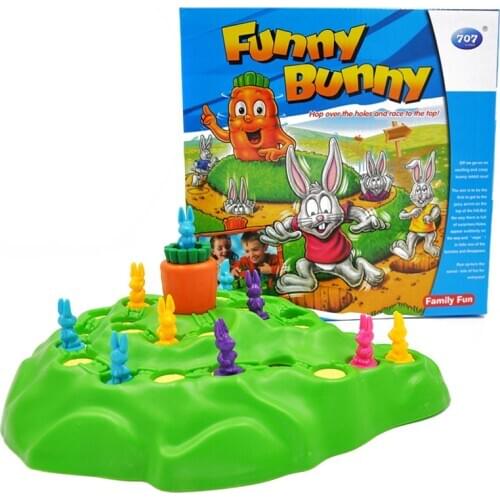 Hot Sale Baby Toy Rabbit Cross Country Competition Childrens Puzzle Game Parenting Intelligence Board Game Family Party Game