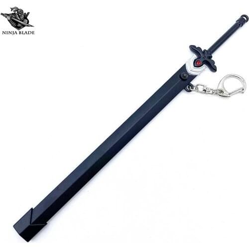 Sword Art Online Blade Kirito Night Sky Sword Blue Rose SAO Small Metal Katana Replica Anime Model Collection