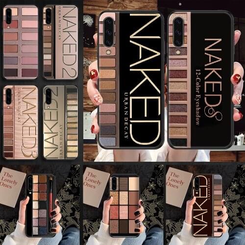 Naked Palette fashion Makeup Phone case For Samsung Galaxy A 3 5 7 8 10 20 21 30 40 50 51 70 71 E S 2016 2018 4G black painting