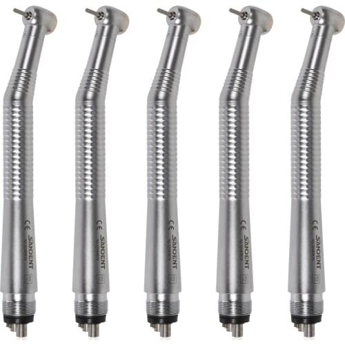 1-5Pcs NSK Style Mini Head Dental High Speed Push Button Handpiece Air 4-Hole Turbine for Treating Children / Molar Area