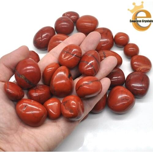 Natural Round Red Jasper Crystal Tumbled Bulk Healing Mineral Specime Gemstones Gem Raw Aquarium Decoration Gift