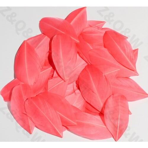 Natural 5-10CM goose feather floating head dyed watermelon red 100 to1000PCS DIY jewelry dream catcher birthday gift accessories