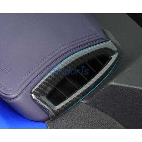 Carbon Fiber Interior Dashboard Air Vent AC Outlet Cover Trim Car Styling 2016-2018 For Toyota C-HR CHR C HR Accessories
