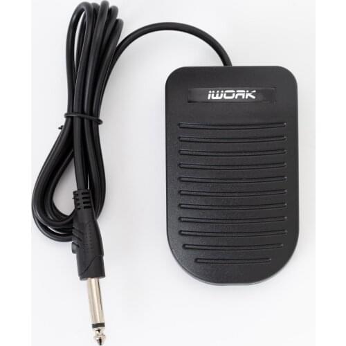 EZ Iwork Plastic Tattoo Foot Pedal Switch No -Slip Lightweight Black Foot Pedal for Tattoo Machines & Power Supply