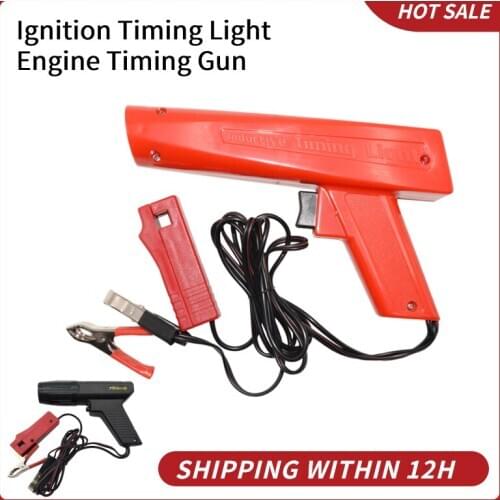 Professional Ignition Timing Light Strobe Lamp Inductive Petrol Engine Marine Timing Gun for Car Motorcycle Detection Diagnosis